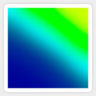 Blue and Green ombre Sticker